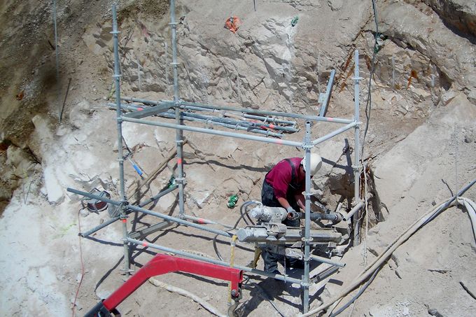Bohren auf der Zugspitze